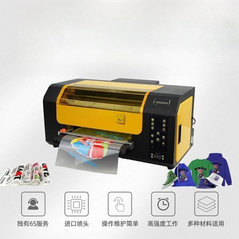 A3 double head small DTF white ink heat transfer film printer fabric T-shirt printing heat transfer sticker printing machine