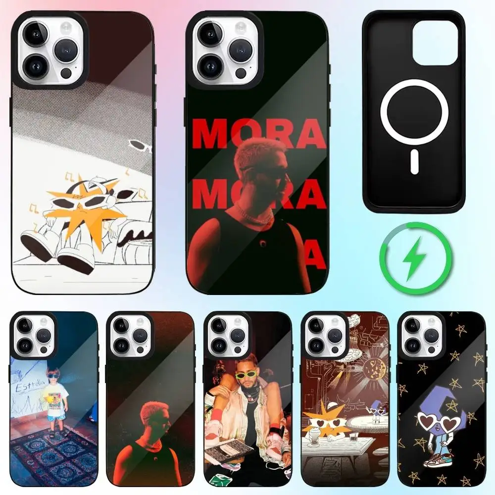

Singer MORA ESTRELLA Phone Case For iPhone17,16,15,14,13,12,11 Plus,Pro Max Magnetic Magsafe Wireless Charging