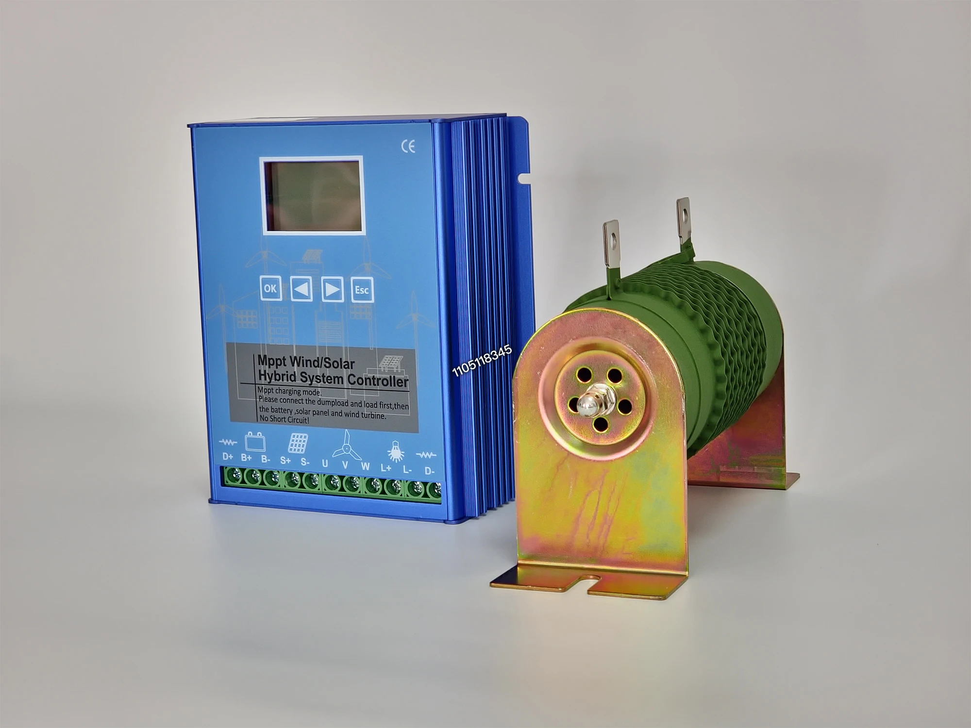 ماكس الرياح 10000 واط 15KW الشمسية MPPT الرياح الشمسية الهجين جهاز التحكم في الشحن 12/24 48 فولت شاشة الكريستال السائل ل Lifepo4 بطارية ليثيوم الرصاص الحمضية