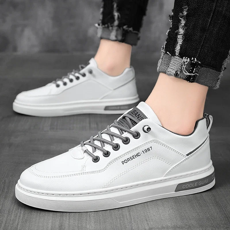 Original men casual shoes breathable white sneakers fashion driving walking tennis shoes for male skate flats