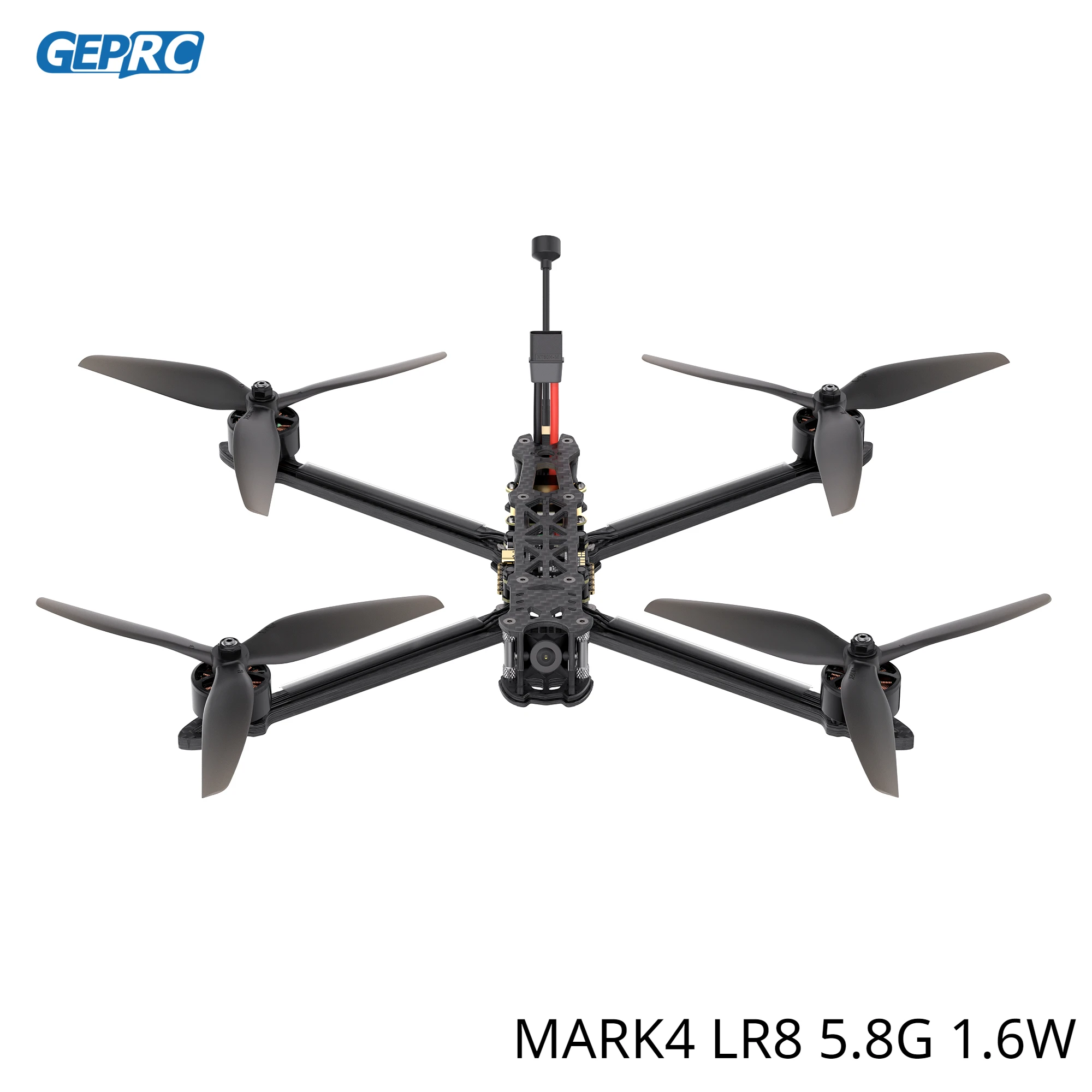 

GEPRC MARK4 LR8 5,8G 1,6 W FPV 8-дюймовый EM2810 KV1280 GEP-BLS60A-4IN1 ESC Квадрокоптер Длинный свободный Радиоуправляемый Дрон радиоуправляемый самолет