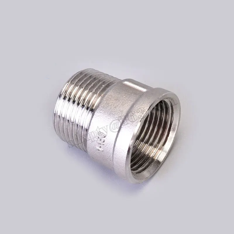 3/4 "Npt Tot 1/2" Vrouwelijke Npt Rvs Ronde Adapter Ronde Bus Bsp Man-vrouw Thread buis Connector