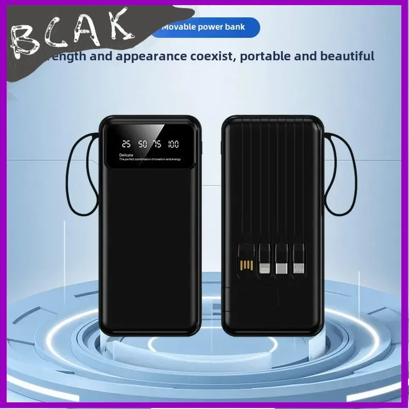 Quality Self-contained Cable, Multi-port Power Bank, Intelligent Digital Display, Self-contained Bracket, Mobile Power Supply, B