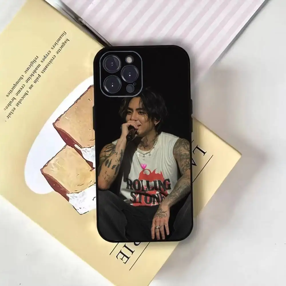 حافظة هاتف C-Christian-Y-Yu-Singer-DPR-Ian لهاتف iPhone17,16,15,14,13,12,11 Plus, Pro Max, غطاء أسود ناعم