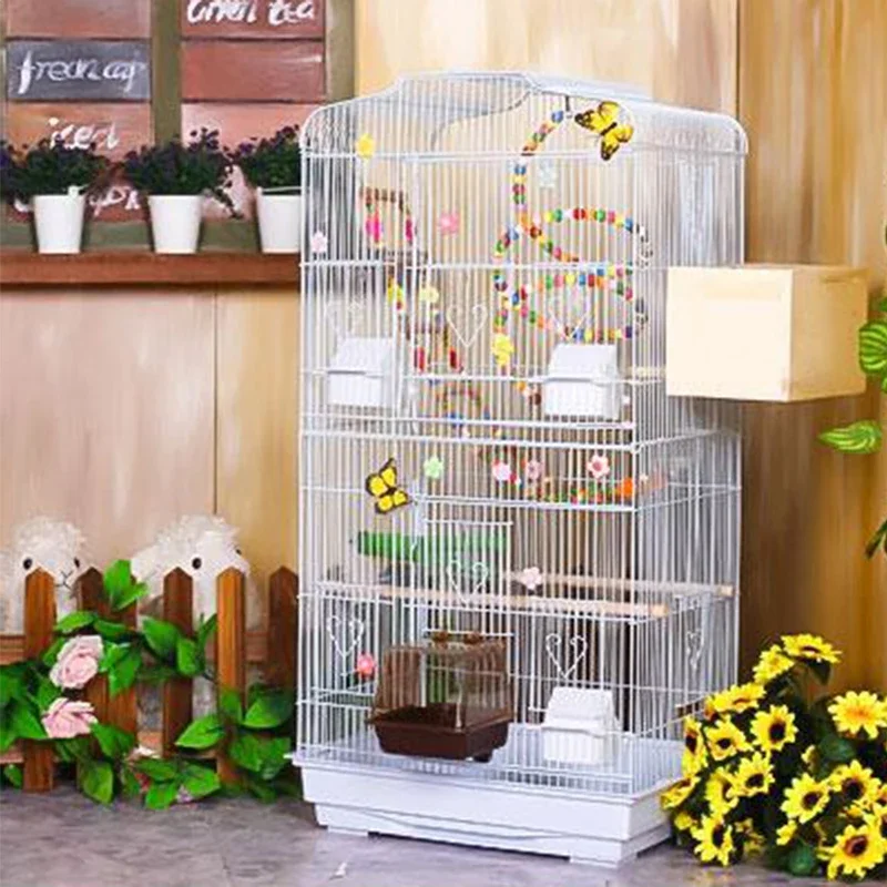 

Multicolor Optional European Luxury Parrot Cage Bird Cage Budgie Parrot Myna Xuanfeng Large Giant Oversized Villa Breeding Cage