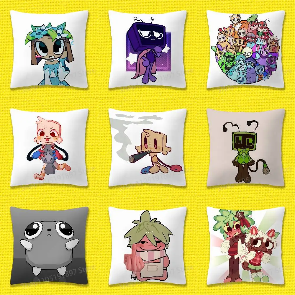 

D-Dandys W-World Goob Bassie Astro Throw Pillow Case For 50x50cm 30x30cm 55x55cm 45x45cm 40x40cm Square Bed Pillowcase Cover