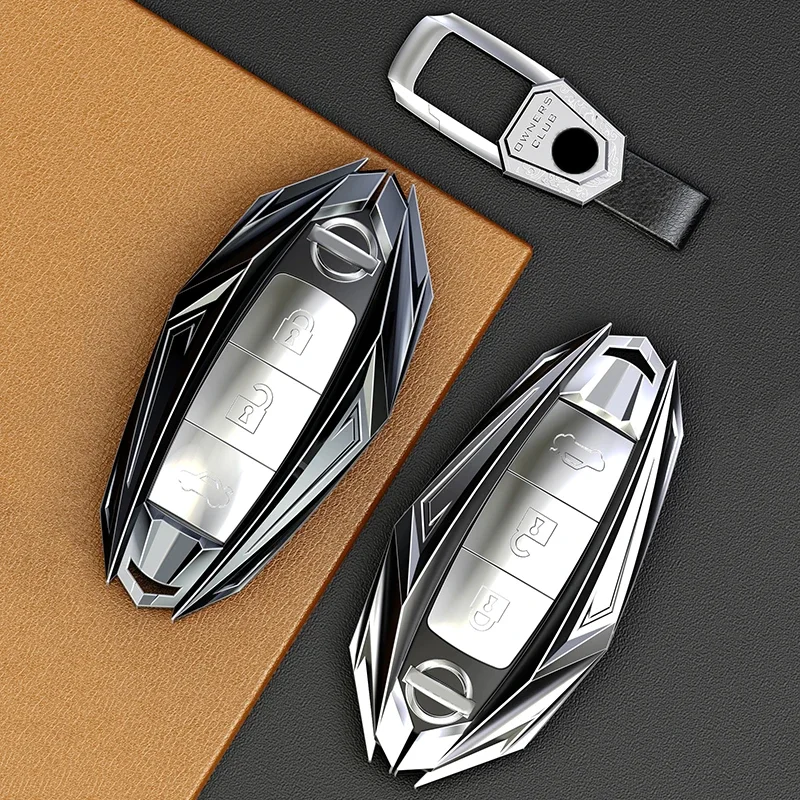 

Zinc Alloy Car Key Case Cover Shell For Nissan Qashqai X-Trail Kick Tiida Pathfinder Murano Note Juke Altima Sentra Car Styling