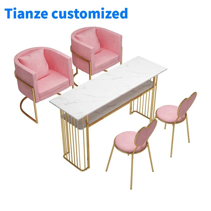 

（customized）Professional Modern Popular White Nails Table Salon Furniture Manicure Tables Portable Art Salon Acrylic Nail Table