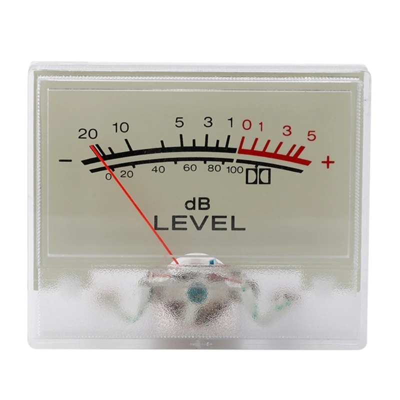 

M6CF Square Box VU Meter Backlight Level Header Testing Tool VU Meter Equipment Tool Level Header for DIY