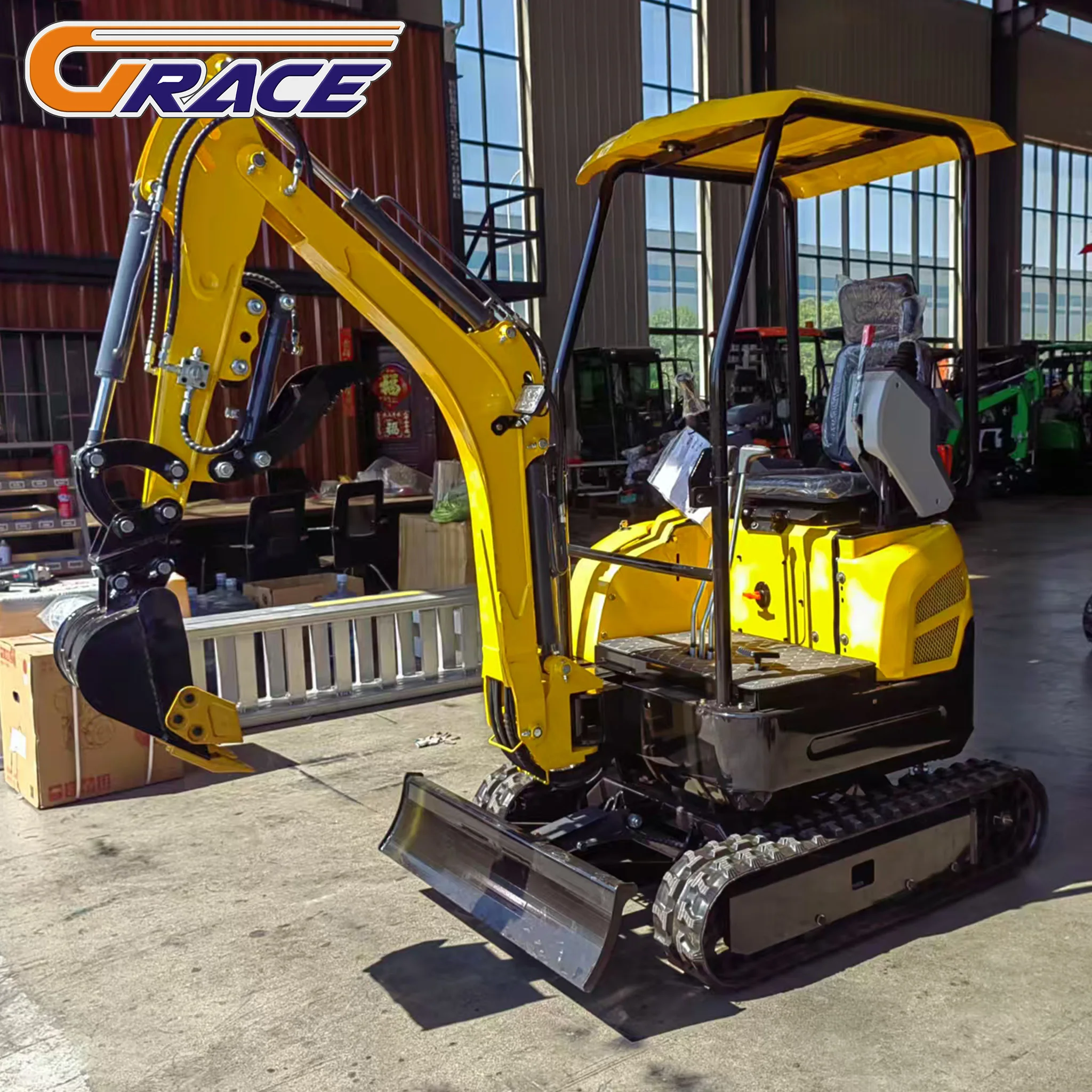 محرك كوبوتا 1.8ton 1t 1.5ton زاحف صغير هيدروليكي باجر حفار آلة حفارة متعددة الوظائف Pelle Excavadora للبيع