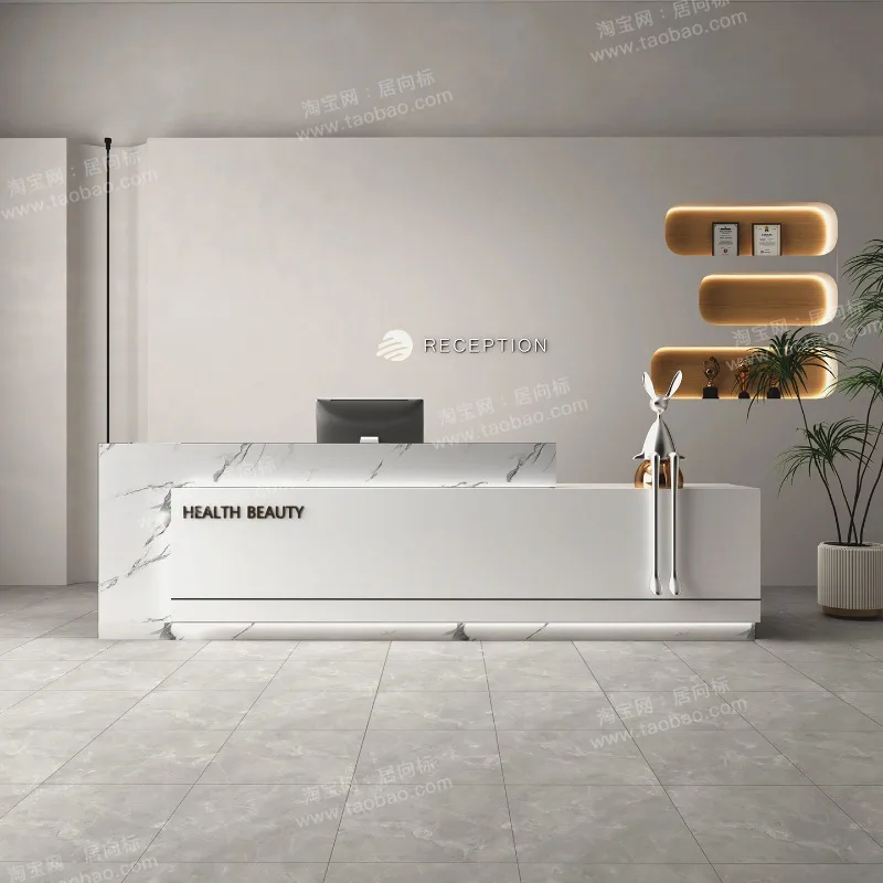Quality Welcome Reception Desks Reception Elegant High-end Sales Stands Reception Desks Office Service Design Bureau Furniture