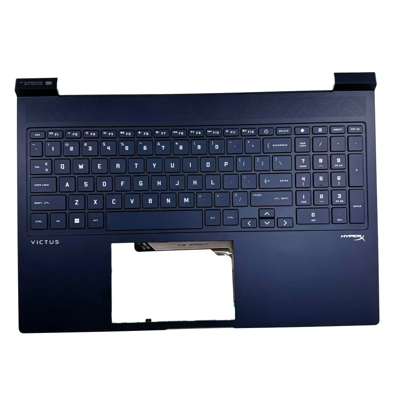 For HP, Light and Shadow Genie 9 10 Victus 16-R 16-S TPN-C169 C170 C Case RGB Backlit Keyboard N42468 N42469 N42470 N42471-001