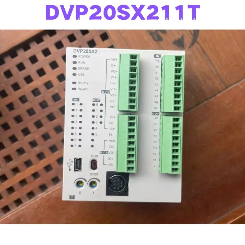 

Second-hand DVP20SX211T PLC Module Tested OK