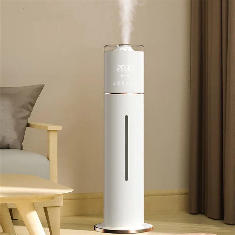 

Lar-Capacity 8L Humidifier Mute Floor-Standing Air Conditioner for Bedroom for Pregnant Women and Babies with Fog Sprayer