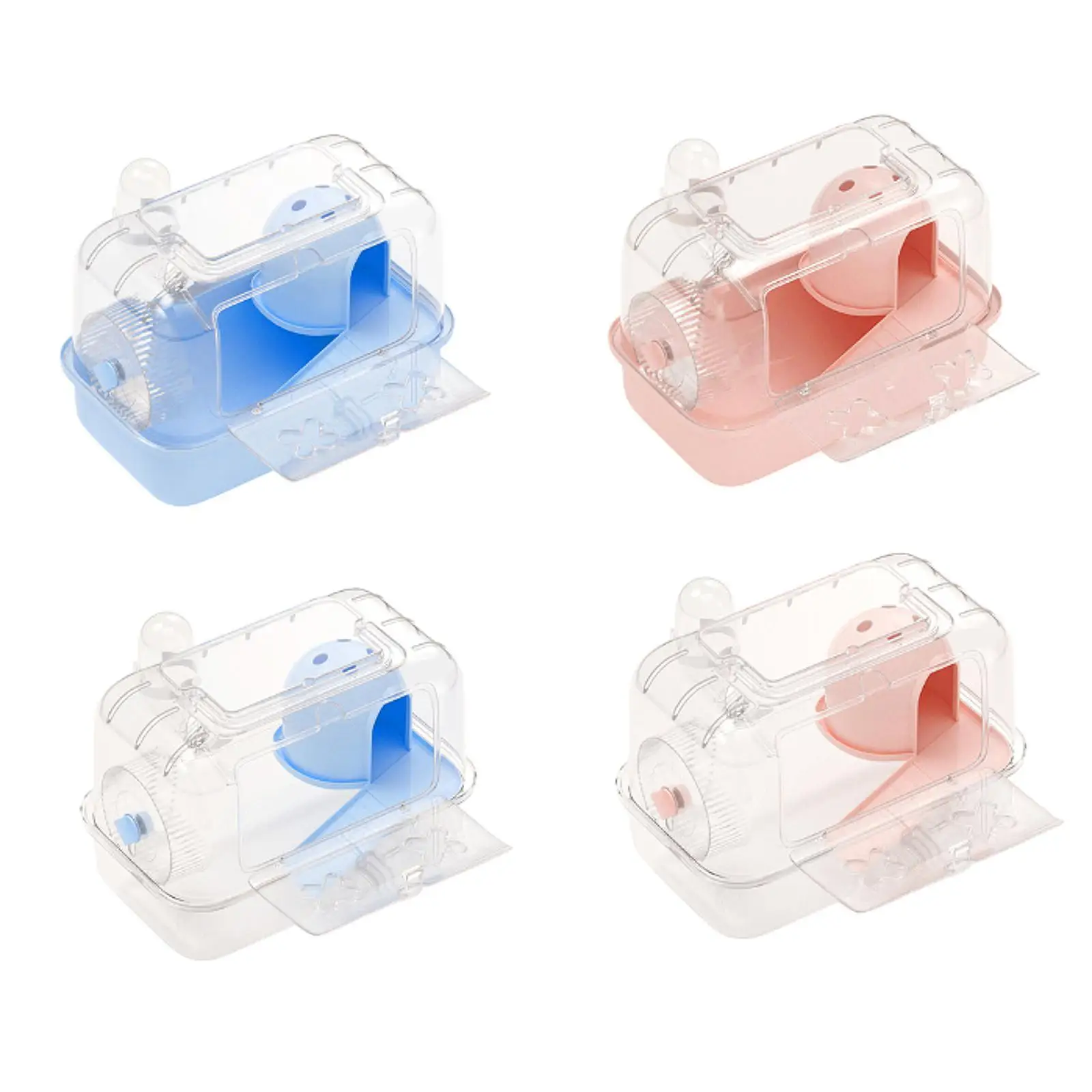 Hamster Cage with Carrying Handle Breathable Exercise Playing House Habitat for Hedgehog Mice Sugar Glider Guinea Pigs Rats