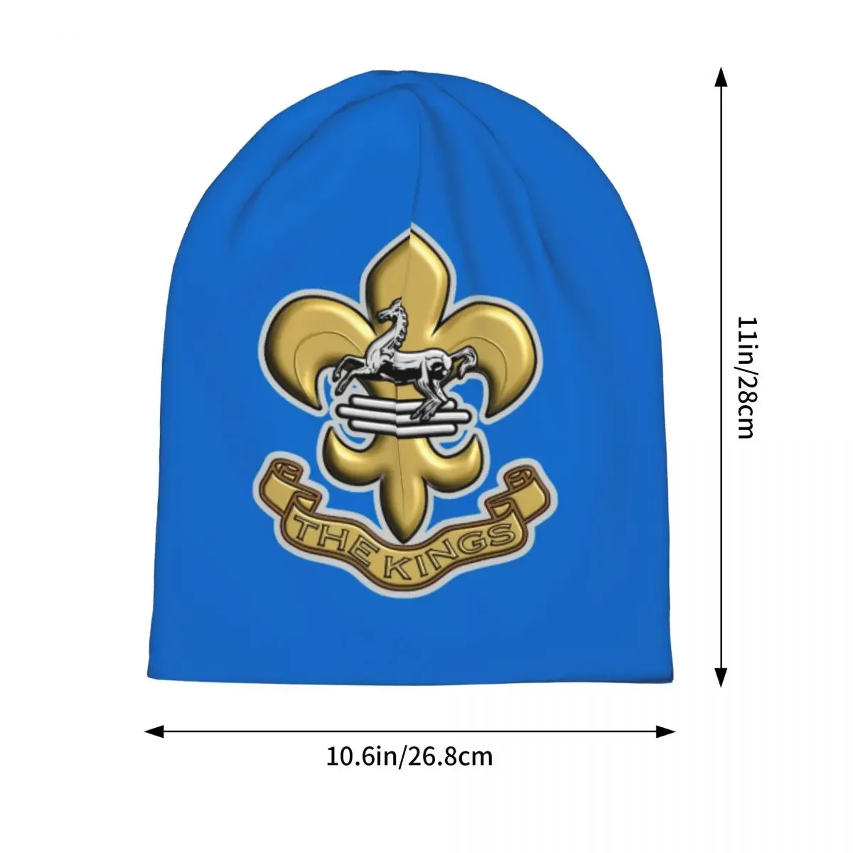 THE KING'S REGIMENT France Fleur De Lis Bonnet Hat Cool Outdoor Skullies Beanies Hat Unisex Warm Dual-use Caps image 5