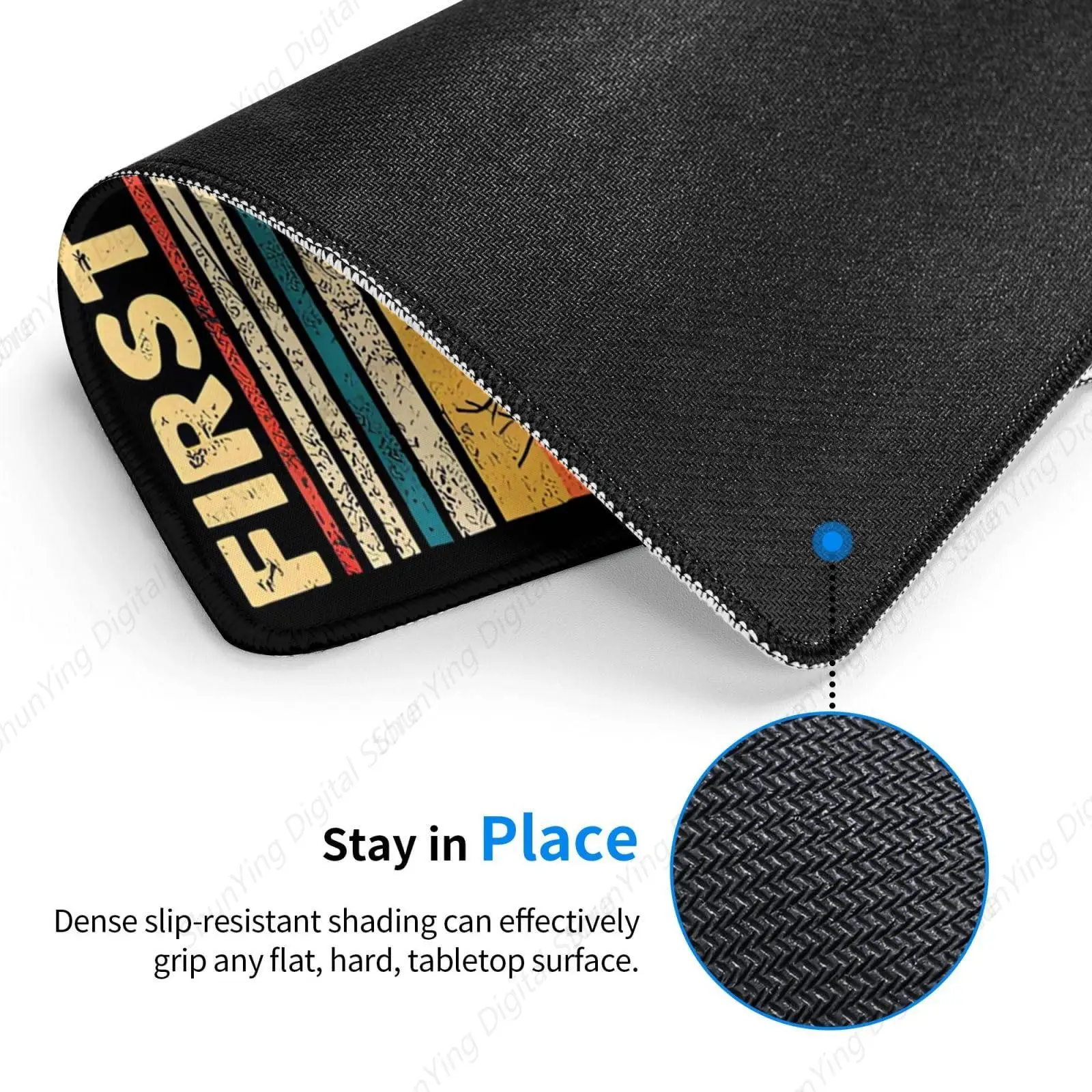 Tapis de souris en caoutchouc antidérapant, bords cousus durables, lavable, adapté aux bureaux de bureau, médicaments pour la culture, intéressant, 18x22cm