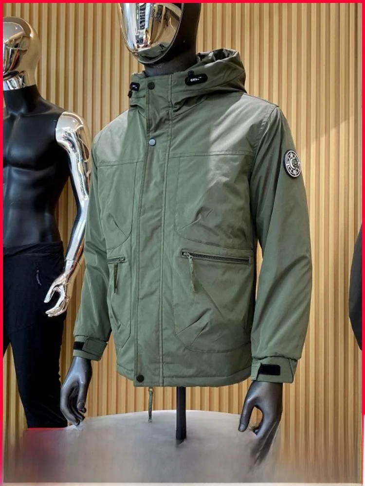 

Мужская куртка Tech Tee-in-One из ткани с флисовой подкладкой для повседневного ношения и активного отдыха, дышащая, износостойкая, осенне-зимняя