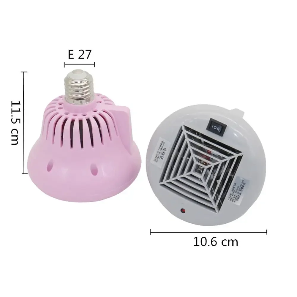 Animal Heating Lamp 3 File Adjustment 0-50-100W or 0-100-200W Reptile Crawler Heating Light Small Animals Heater
