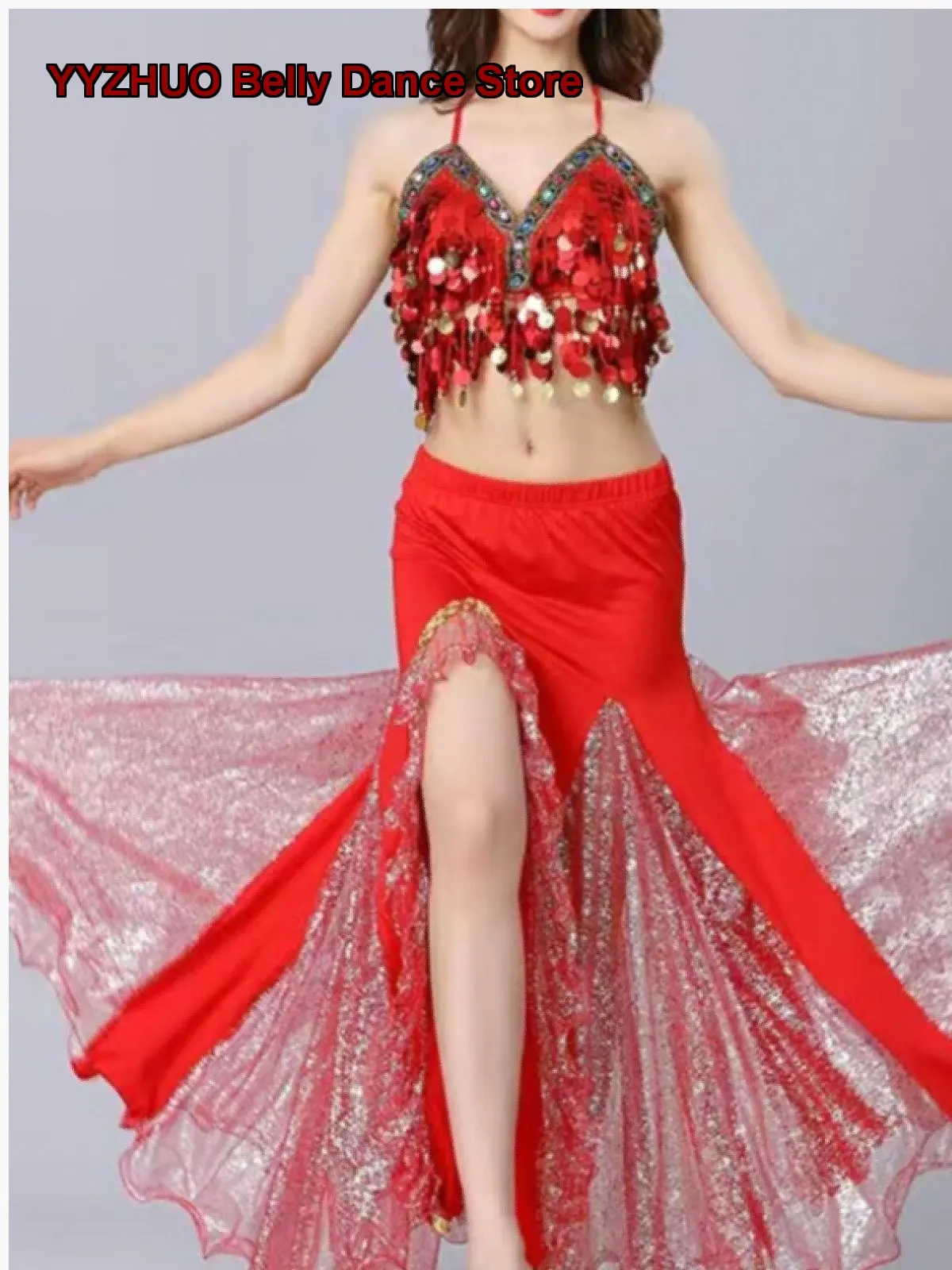 2023 High-End Performance Skirt Women's Dance Practice Costume Set Xinjiang Egypt India