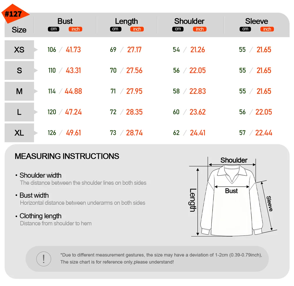 Damen Casual Gestreiftes Los Angeles Sportliches Polokragen-Langarm-T-Shirt, Oversize Streetwear, Herbst Damenbekleidung – Detail 2