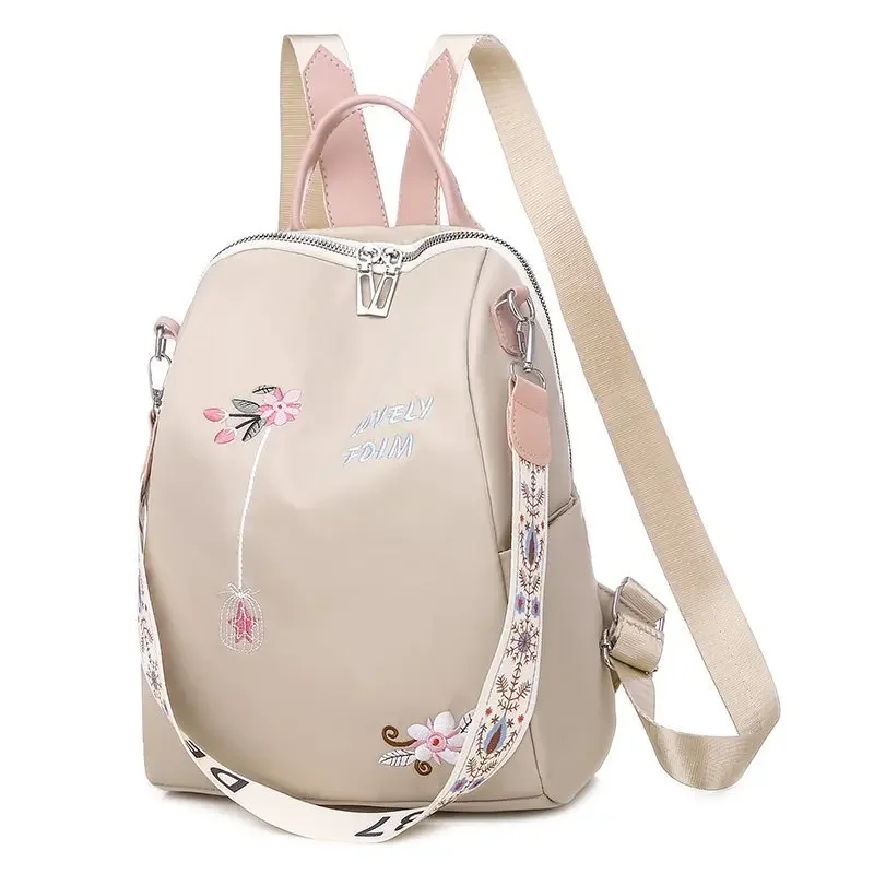 

Women Fashion Embroidery Backpack Female Rucksack Oxford School Shoulder Bag For Teen Girls Casual Backpack Mochila