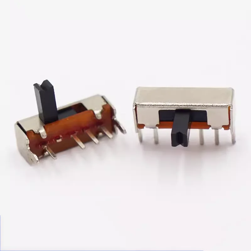 SK-13D07-G5 Three-speed horizontal toggle switch Side sliding switch Single-row 4-pin 3-speed Bluetooth speaker switch