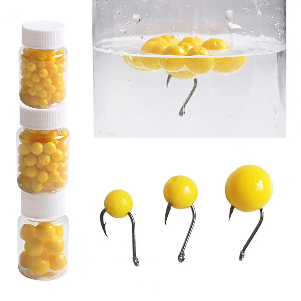 8/10/14mm Fishing Lure Ball Mini Tear-resistant Fishing Bead Corn Flavor Silicone Float Bite Bead Fishing Supplies