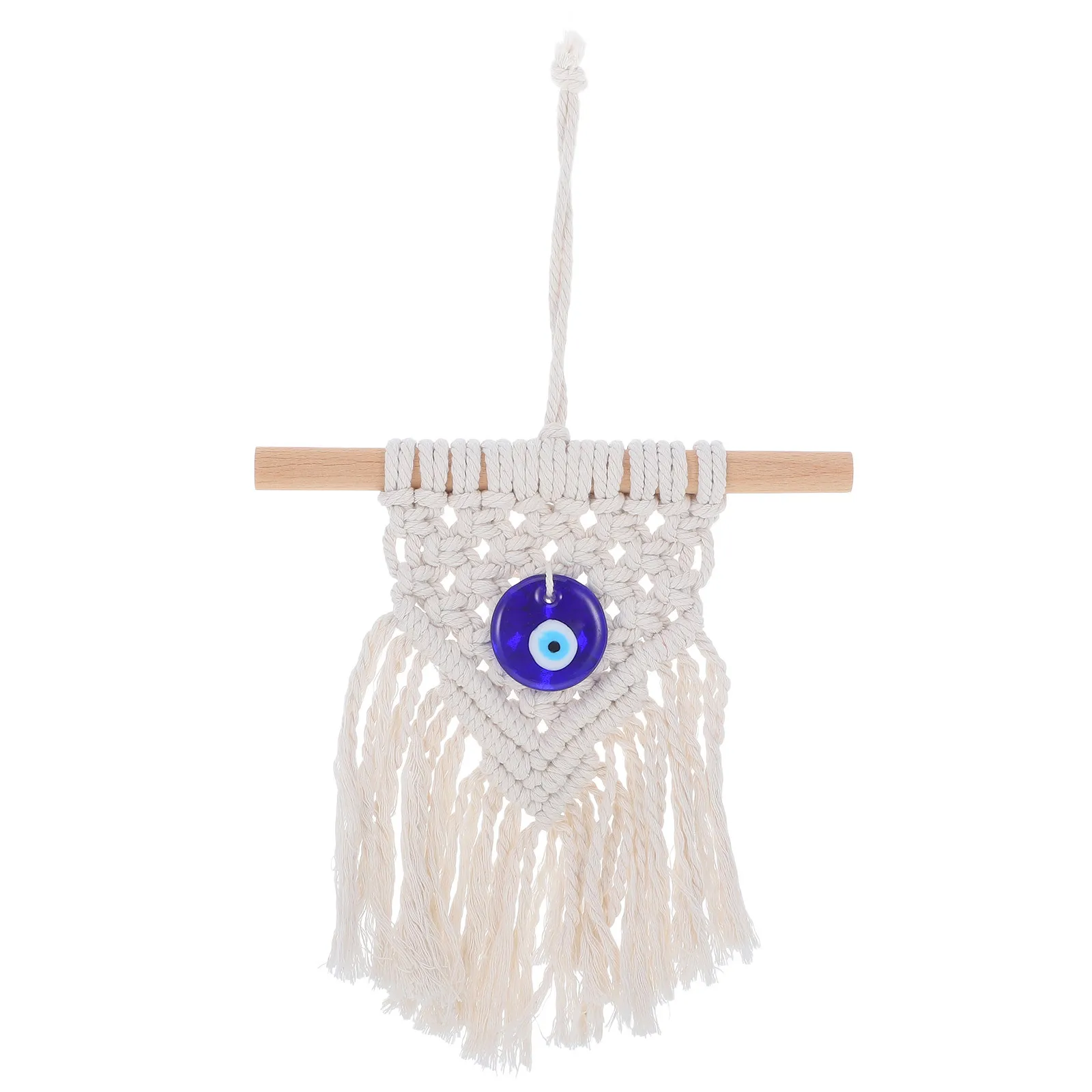 

Bohemia Style Macrame Wall Hanging Tapestry Hand-Woven Tassel Decor For Bedroom Living Room Home Office Indoor Wall Art Woven