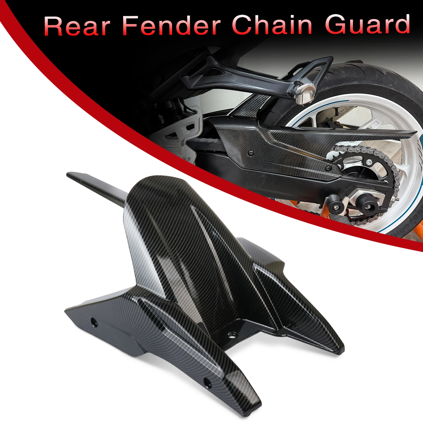 

Motorcycle Accessories Rear Hugger Wheel Fender Chain Cover Splash Guard For 450SR 450 SR 2022-2025