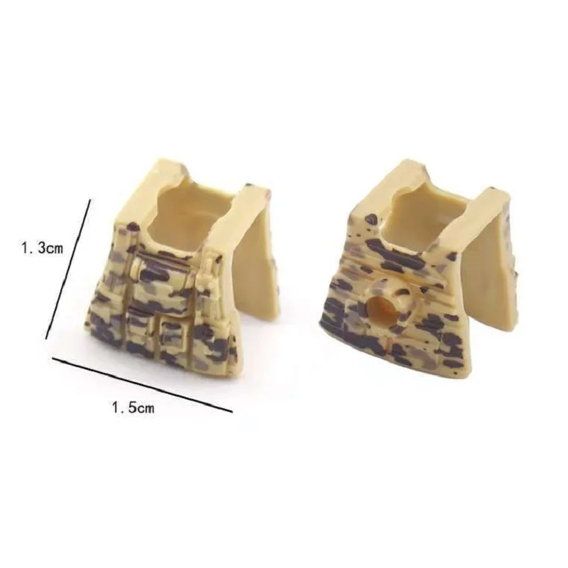 Figurines militaires américaines et allemandes, accessoires MOC, blocs de construction, casque de Camouflage Alpha SWAT, gilet, sac à dos, équipement, jouet en briques ﻿