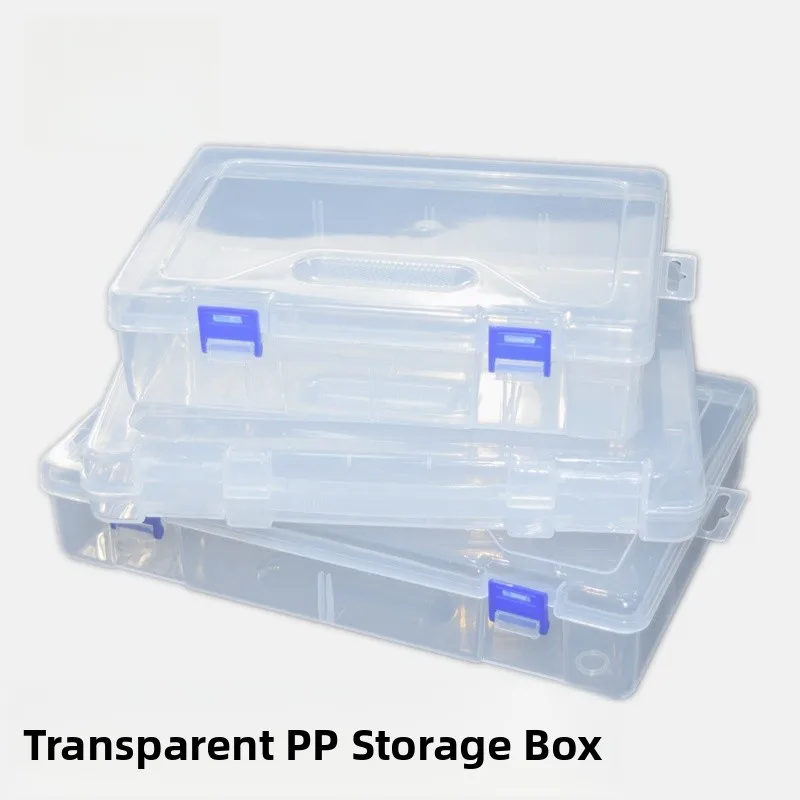

Transparent PP Plastic Storage Box Jewelry Hardware Tool Paaging Organizer Box Home Storage Solution Desktop Organizer