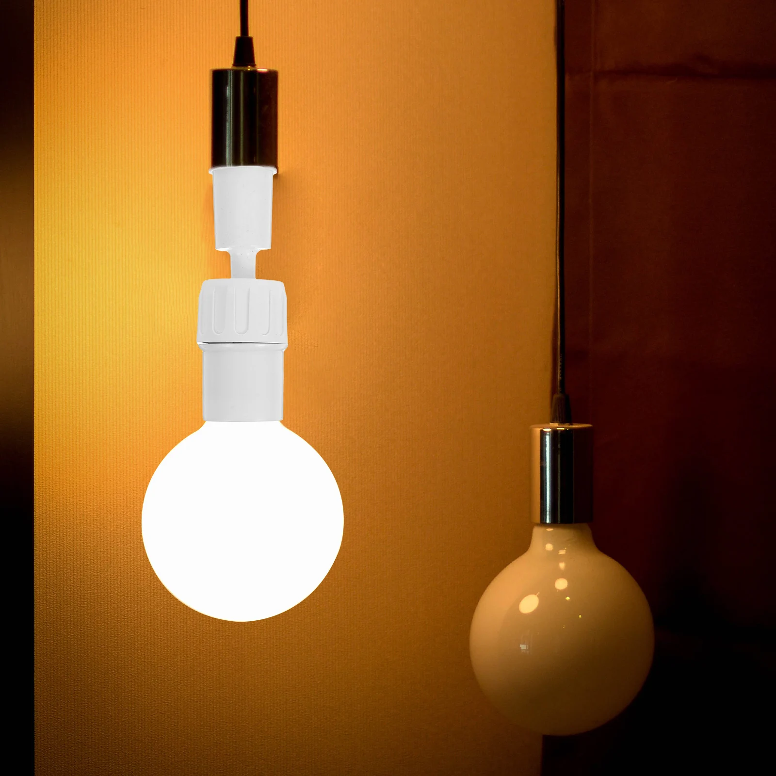 2pcs Lamp Adapter Replaceable Household Converter DIY Extender Angle Lightbulb Project Plug Accessory Fixtures