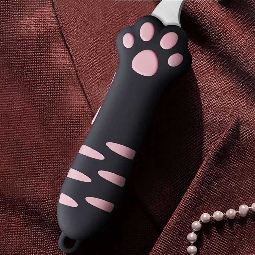Cat Paw Box Cutter Cat Claw Design Box Paper Knife Retractable Scratching Knife Mini Cardboard Sealing Tape Cutter Stationary