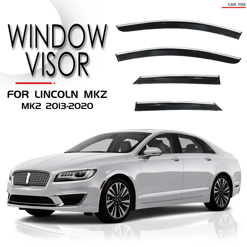 

For LINCOLN MKZ 2013-2020 Car Window Visor Awning Shelters Windshield Side Window Rain Sun Shade Auto Accessories