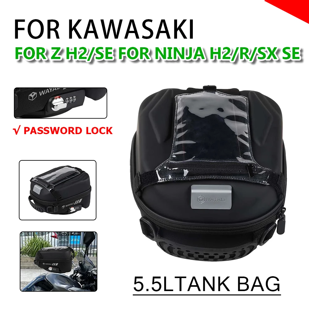 Motorcycle Accessories Tank Bag Luggage Backpack Navigation Phone Bag For KAWASAKI NINJA H2 R SX SE Z H2 SE H2SE 2022 2023 Parts