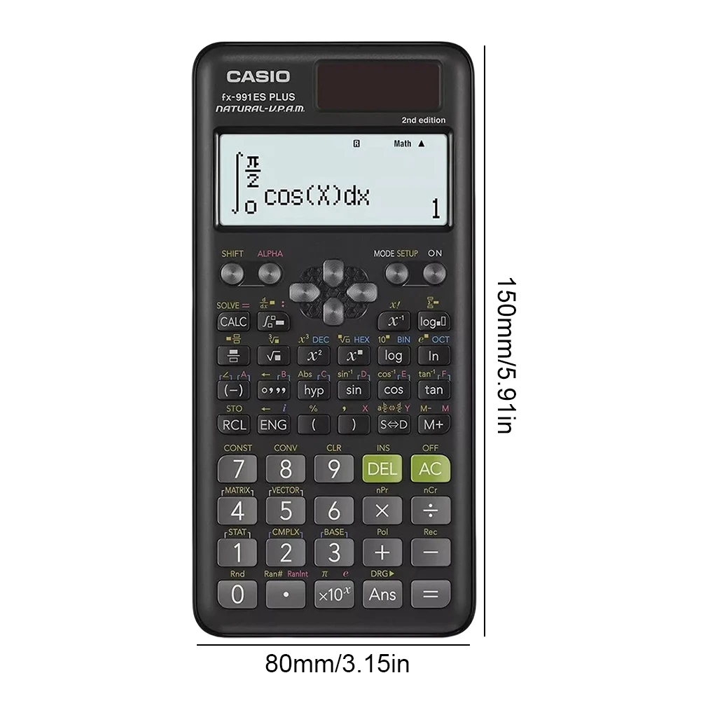 Scientific Calculator Multi-purpose Portable Student Calculator for Math Teaching School Mini Calculatrice Vector Test Counter