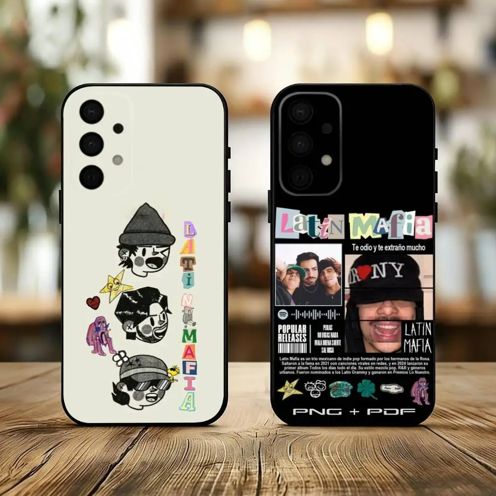 

L-Latin Mafia Phone Case For Samsung Galaxy A73,A72,A71,A70,A53,A52,A51,Soft Silicone Black Cover