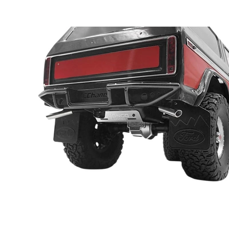 Tanque De Combustível Simulado De Metal E Tubo De Escape, Modificação De Atualização, R, C, Rock Crawler, Caminhão, Trax, TRX4, Ford, Ranger, XLT, 1:10