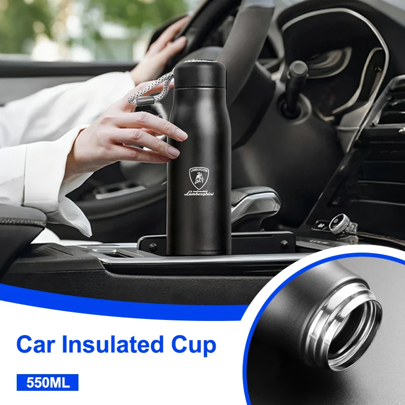 550ml Stainless Steel Insulation Cup Temperature Display Coffee Cup For Lamborghini Urus Huracan Aventador Premium Accessories view 4