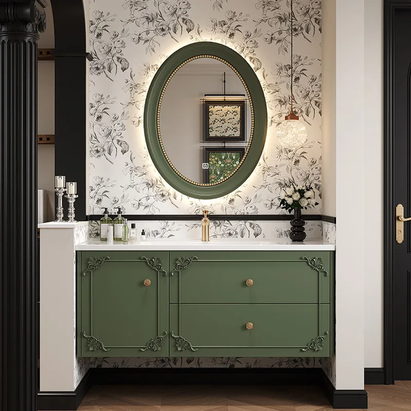 Wooden Luxury Bathroom Cabinet Organizer Storage Partitions Space Saver Space Saver Cupboard Modern Gabinete Room Furniture