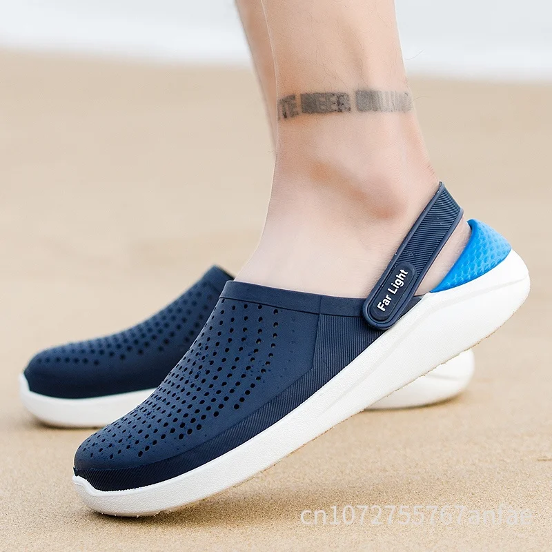 Men's Summer Outdoor Wear Anti-Slip Waterproof Wear-Resistant Slip-Resistant Sandals Breathable Sporty Flip Flops for Driving... image 4