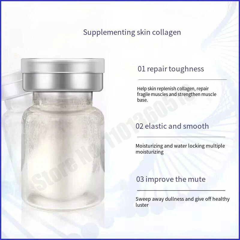 Pure Collagen Ball Natural Silk Protein Anti Aging Essence Firming Wrinkle Removal Korean Cosmetics Facial Serum