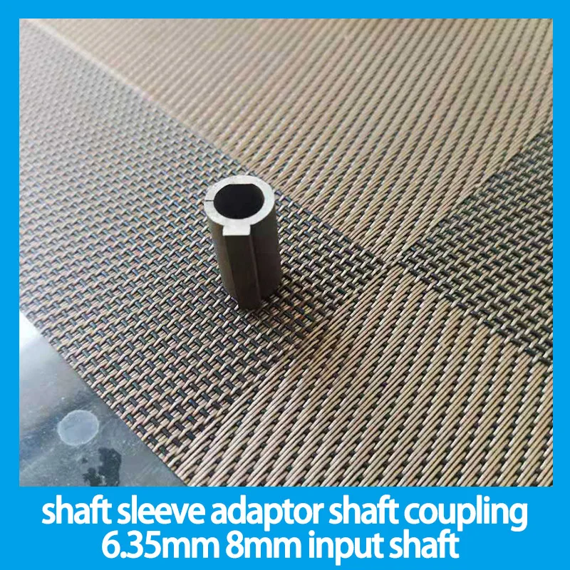 shaft sleeve adaptor for RV030 worm gearbox speed reducer shaft coupling 6.35mm 8mm input shaft of nema 23 motor