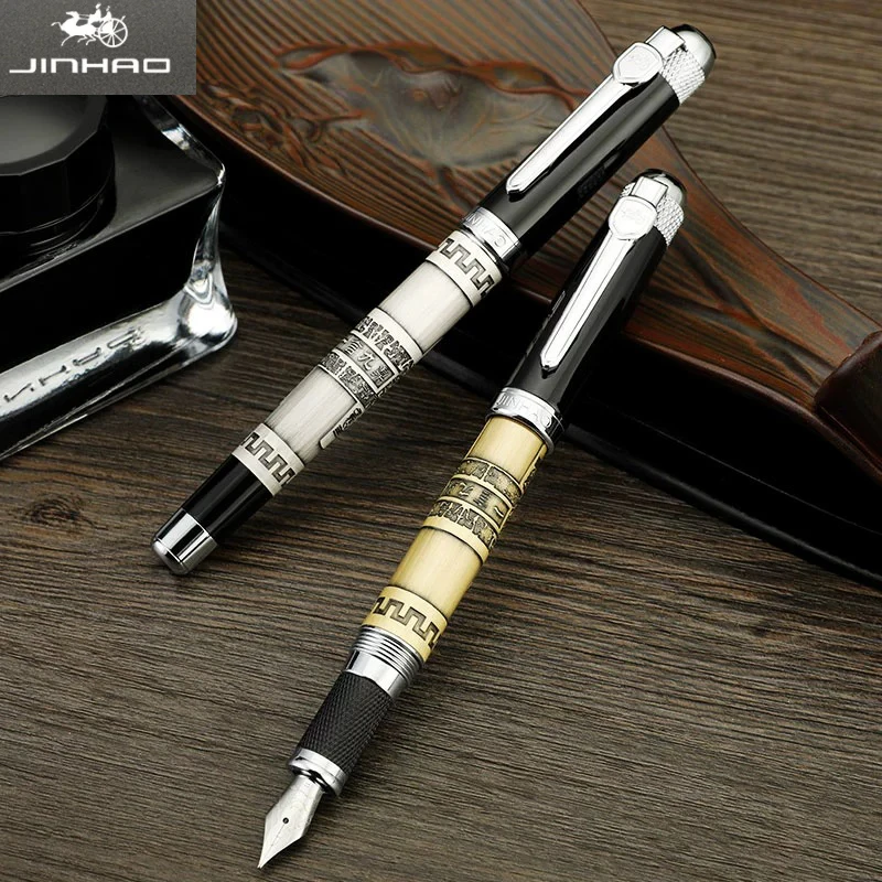 

Jinhao 189 Dragon Cauldron Metal Fountain Pen,Retro Chinese Design Smooth Iridium Nib For Calligraphy,Writing,Stationery Gifts
