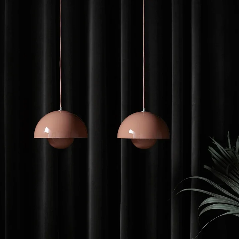 Nordic Color Semicircular Pendant Lights Modern Denmark Indoor Led Lighting Kitchen Bedroom Living Room Dining Room Decor