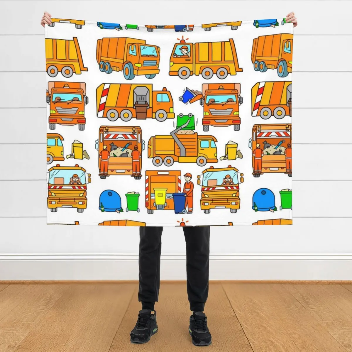 

Trashtruck Boys Girls Trash Vehicles Throw Blanket Thins Decorative Beds Softest Kid'S Blankets