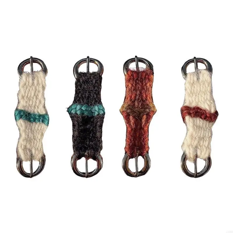 يدويا مصغرة الفروسية السروج المفاتيح مضفر مفتاح حامل كيرينغ ملحق لعشاق ركوب الخيل 24BD #2