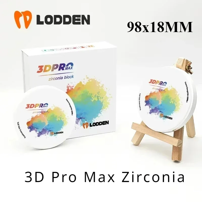 Bloque de circonio multicapa Dental 3D PRO MAX de 18MM, Color Vita16, Material de dentista para dentadura de laboratorio Dental para CAD CAM, sistema abierto de 98mm