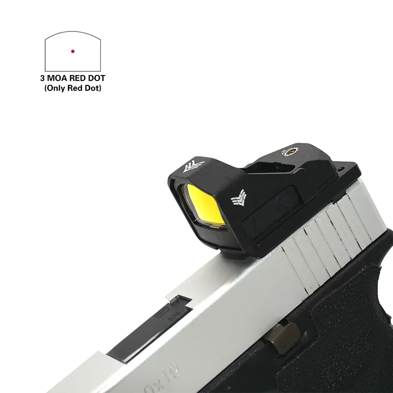 Swampfox Liberty Compact RMR Reflex Red Dot Made of 6063 aluminum alloy CNC material multi-layer lens for Glock